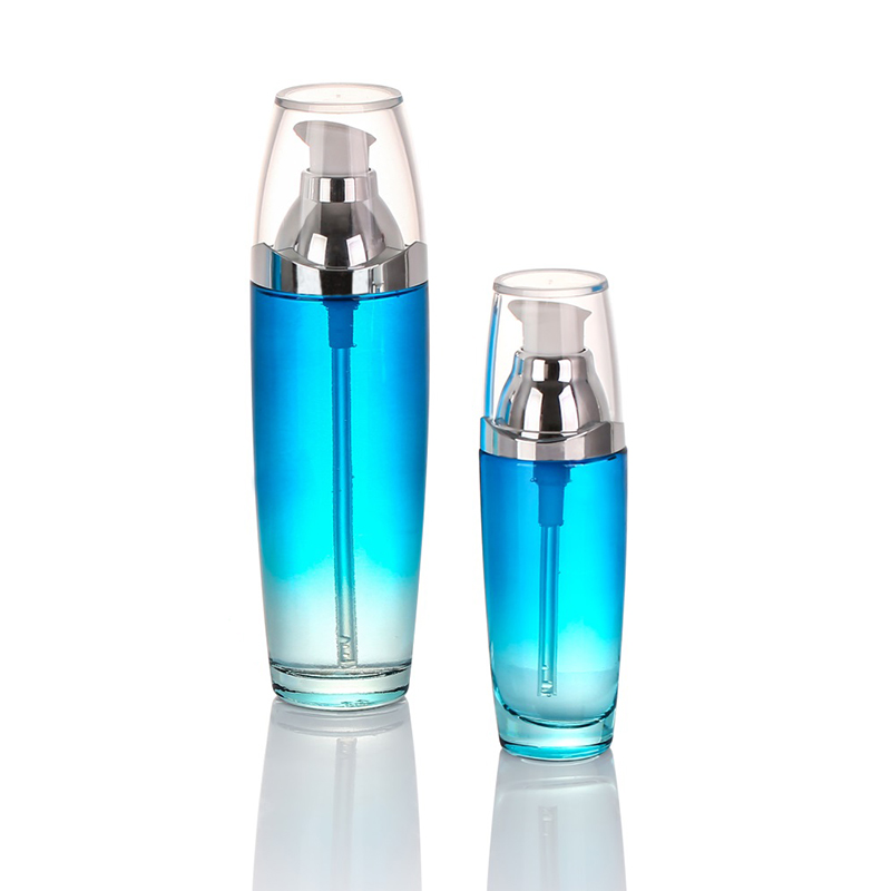 Stempelprozess, Lotionsflasche mit transparentem Deckel